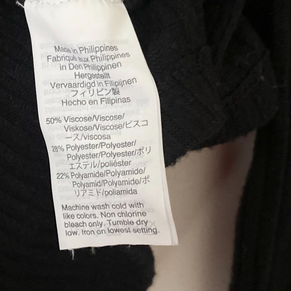 Madewell Black Brushed Rib Pleat-Sleeve Sweater - Picture 6 of 6